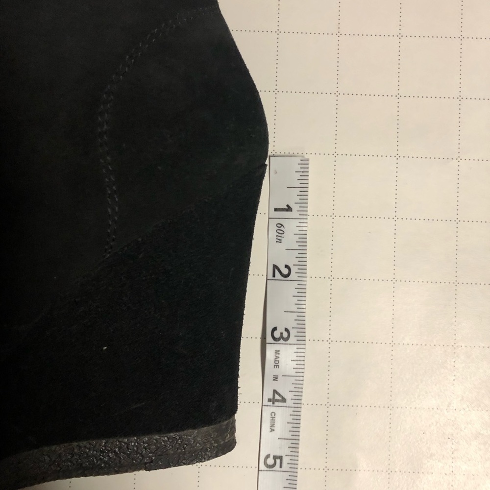 Nine West suede black very comfortable wedge boots with laces - Picture 11 of 17